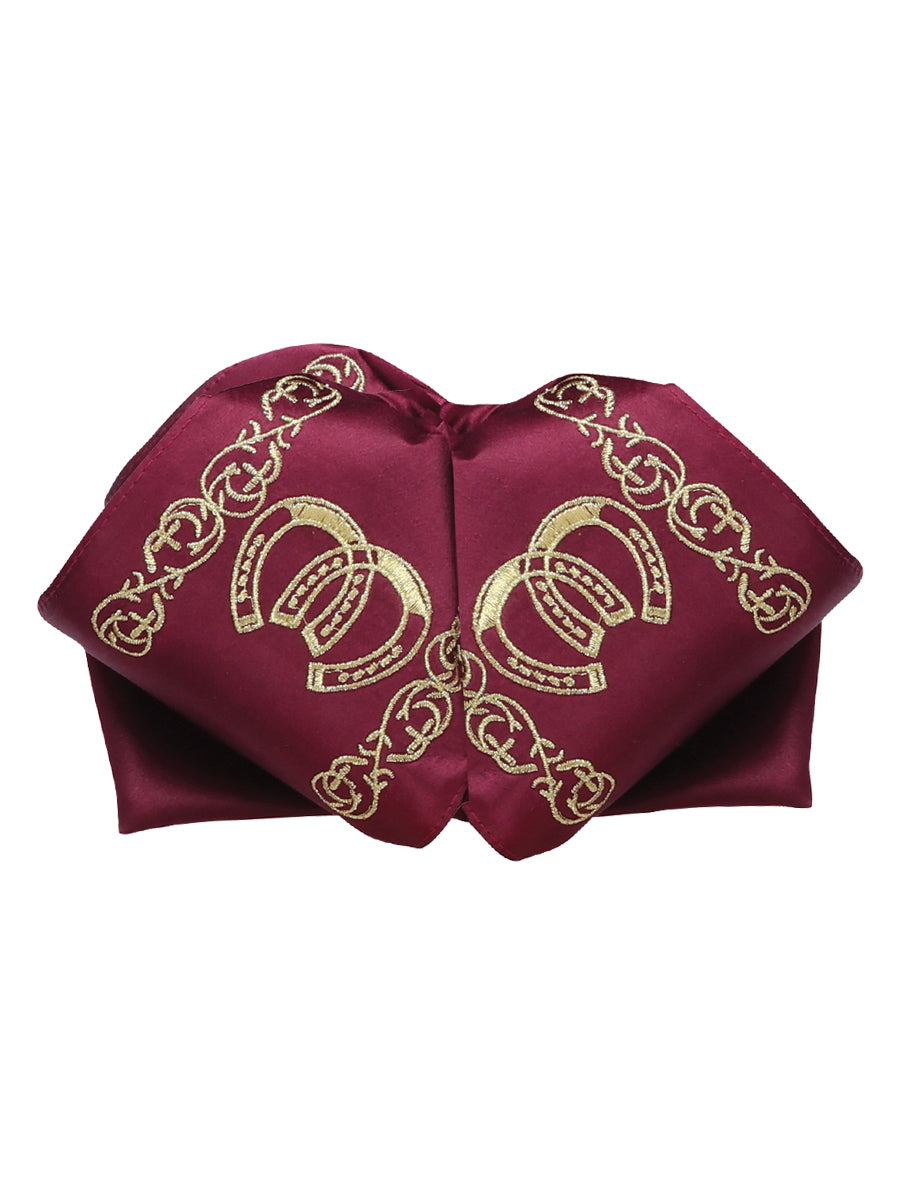 Adult
Mexican Charro Bow Tie 100% Polyester Wine/Gold 601588