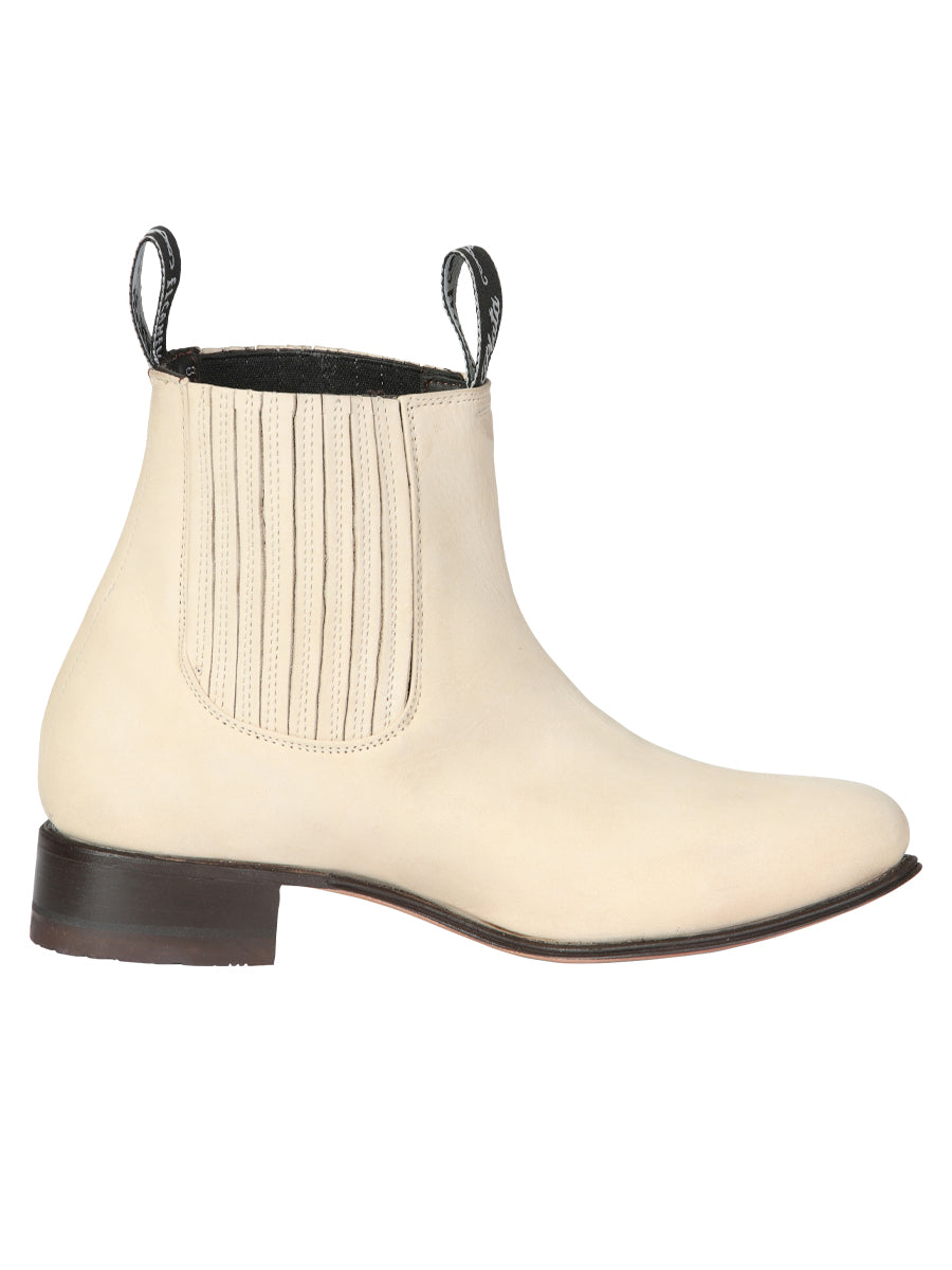 Canelo Charro Boot Suede In Bone 229
