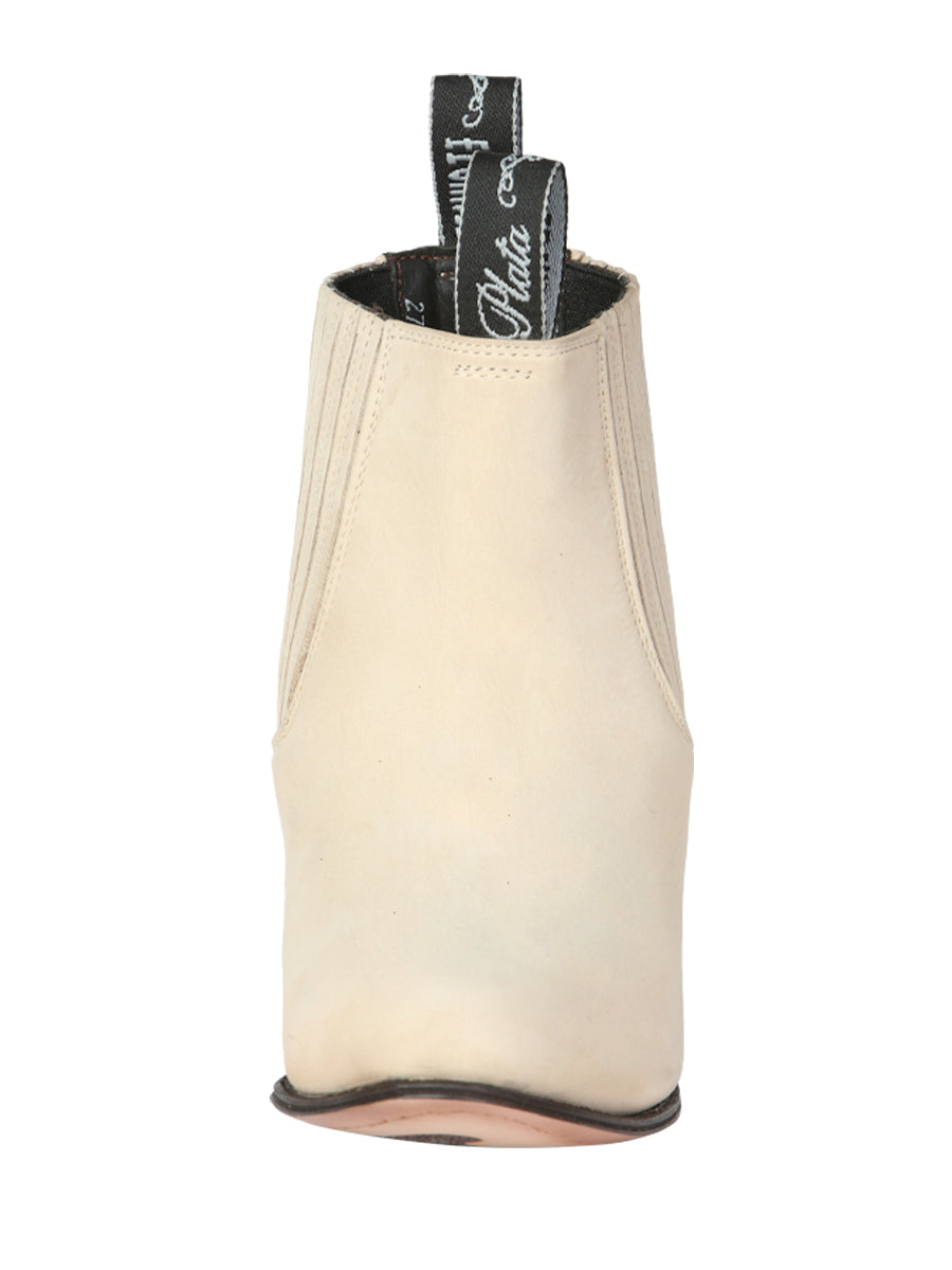 Canelo Charro Boot Suede In Bone 229