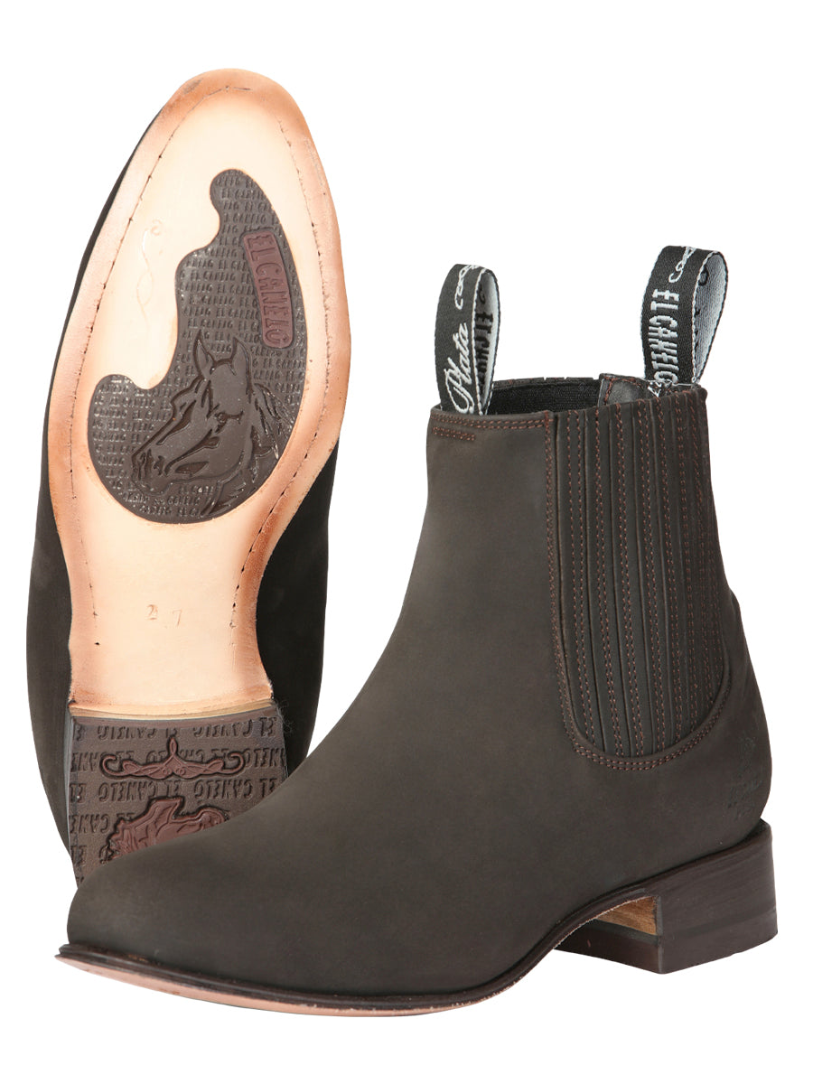 Canelo Charro Boot - Nobuck Brown 34291