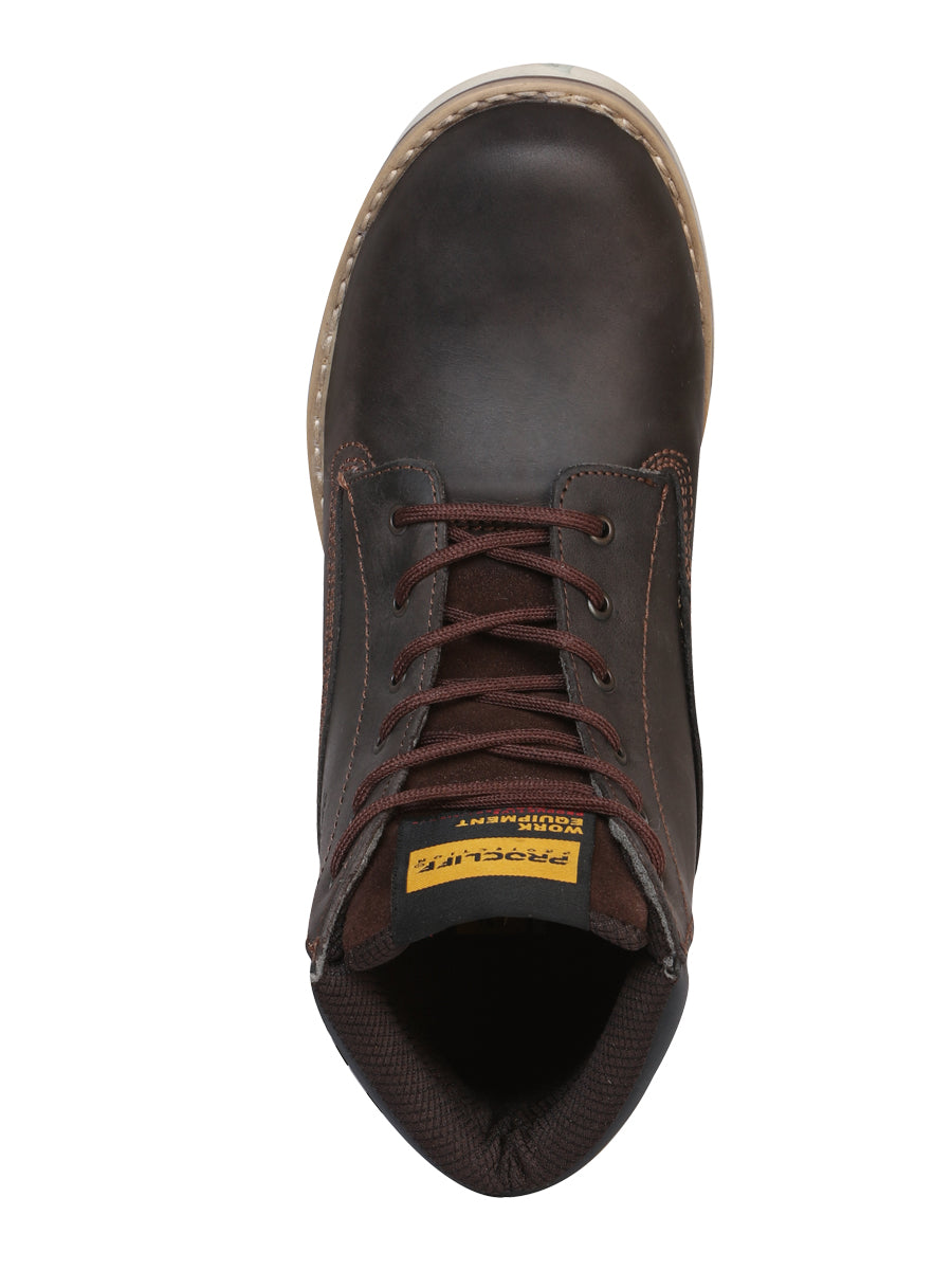 Procliff Womens/Youth Protection Work Ankle Boot with Laces -  Brown 35200