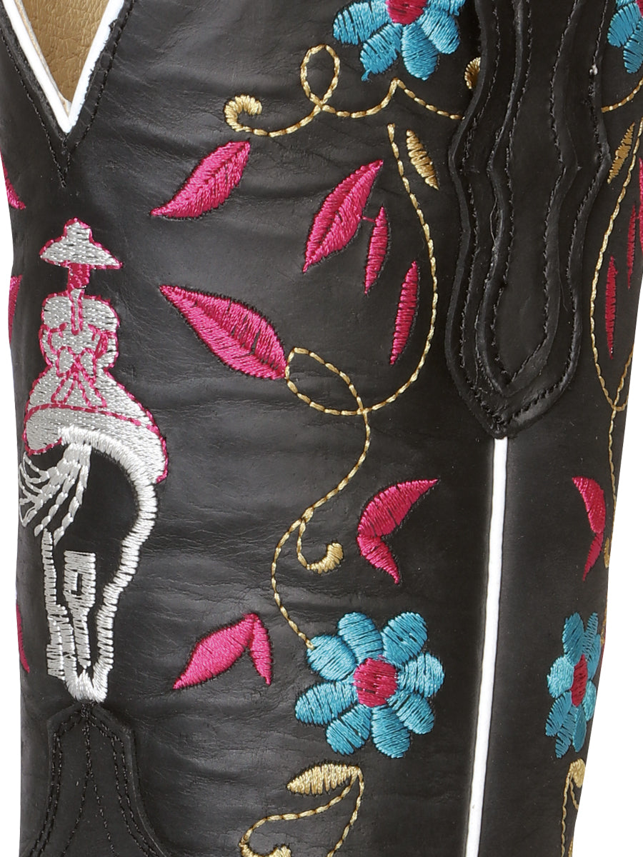 El General Ladies Rodeo Boot- Crazy Black 42976