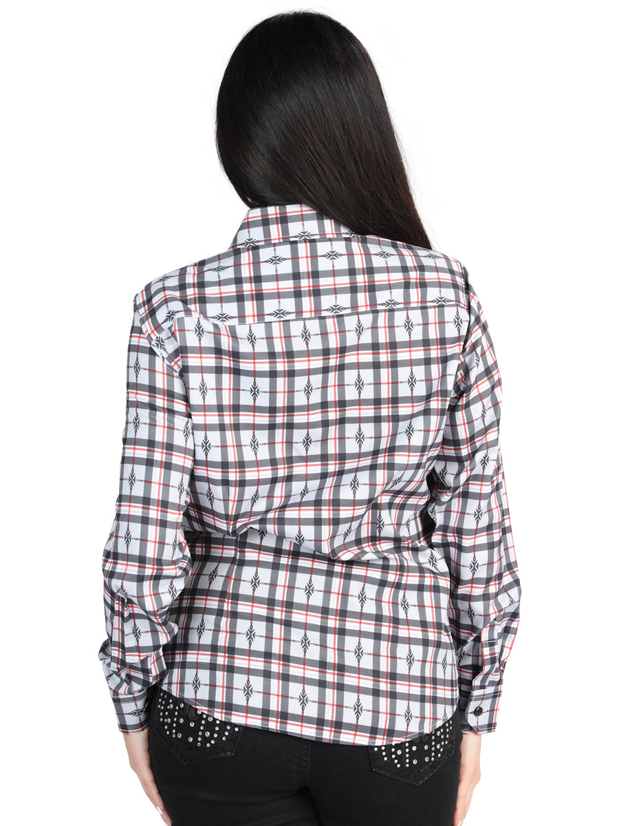 El General  -  Casual Long-Sleeve Shirt  - Black/White 44720