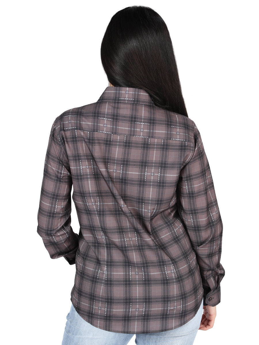 El General  -  Casual Long-Sleeve Shirt  - Moka/Olive 44729