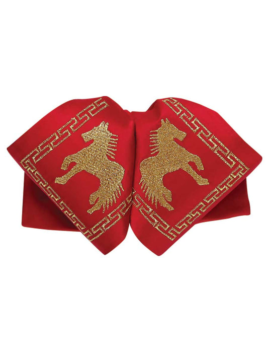 Adult 
Mexican Charro Bow Tie 100% Polyester Red/Gold  600122