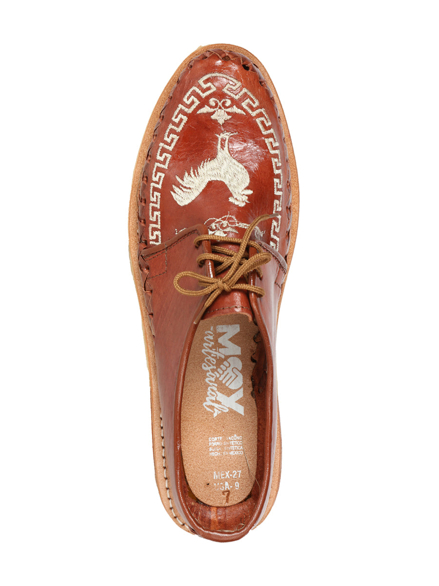 Mexican Artisanal Shoes Leather Honey/Brown 603357
